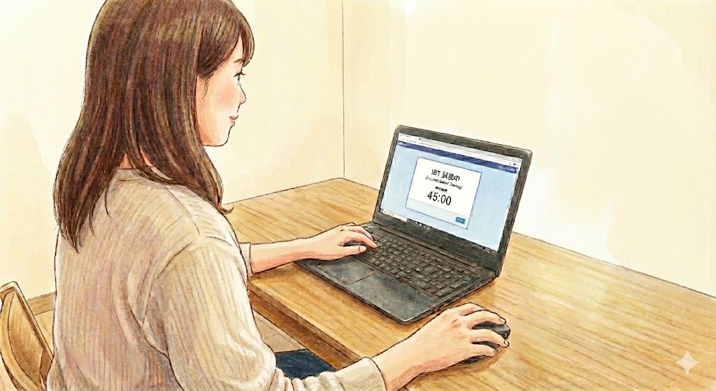 自宅のパソコンから受けられるIBT方式（Internet Based Testing）